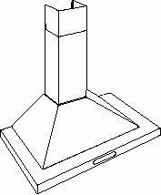 Atag EG3..K Piramide schouwkap, voor combinatie met externe motor onderdelen en accessoires