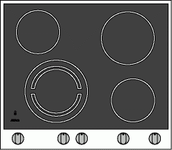 Atag HL2..K ATAG `Cook-light` kookplaat onderdelen en accessoires
