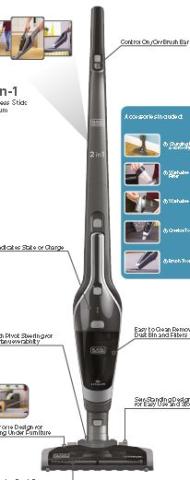 BLACK+DECKER SVA520T Type 1 (B1) STICK-VAC onderdelen en accessoires