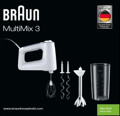 Braun 4644-HM3107WH HM BRAUN INT S11 0X22211015 onderdelen en accessoires