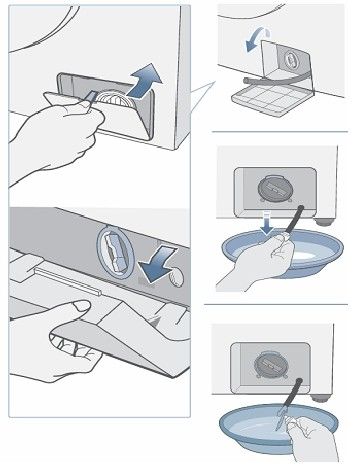 Wasmachine filter reinigen