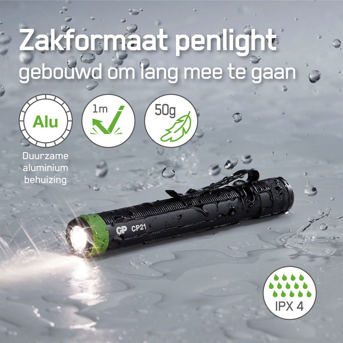 Zaklamp CP21 zakfromaat penlight