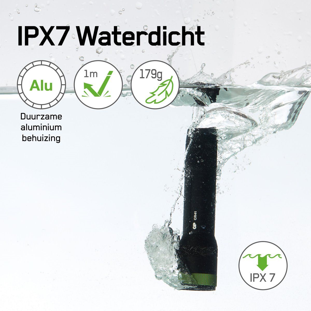 Zaklamp CR41 IPX7 waterdicht